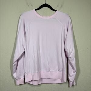Negative Large Club Crew Neck Sweatshirt Lilac Cotton Blend Pullover Long Sleeve